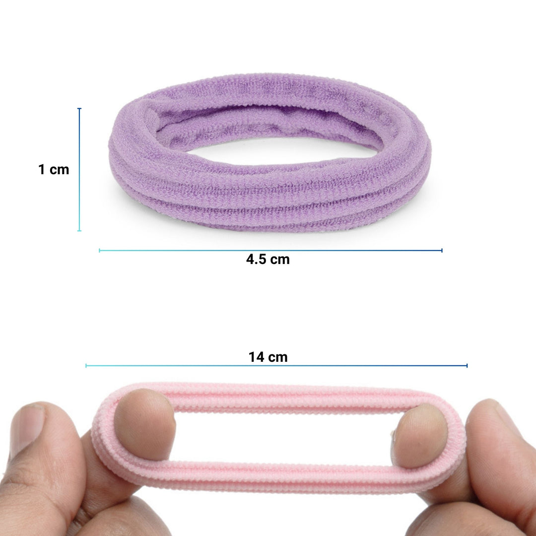 Radhu & Kabby Premium Rubber Bands | Pack of 20 | Multicolor & Stretchable Hair Accessories for Girls & Women