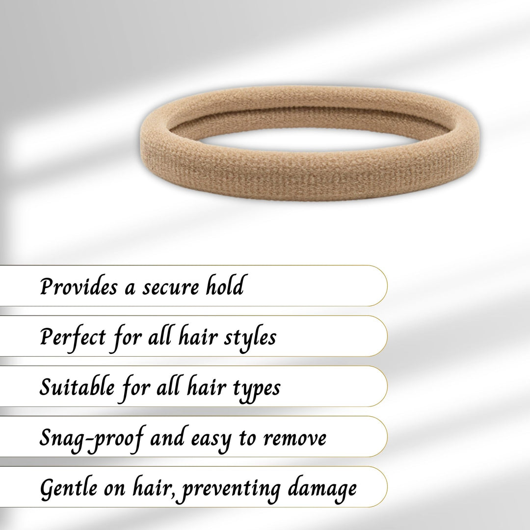 Radhu & Kabby Rubber Bands for Women & Girls | Strong Ponytail Holders for Thick & Thin Hair | Everyday Hair Accessories