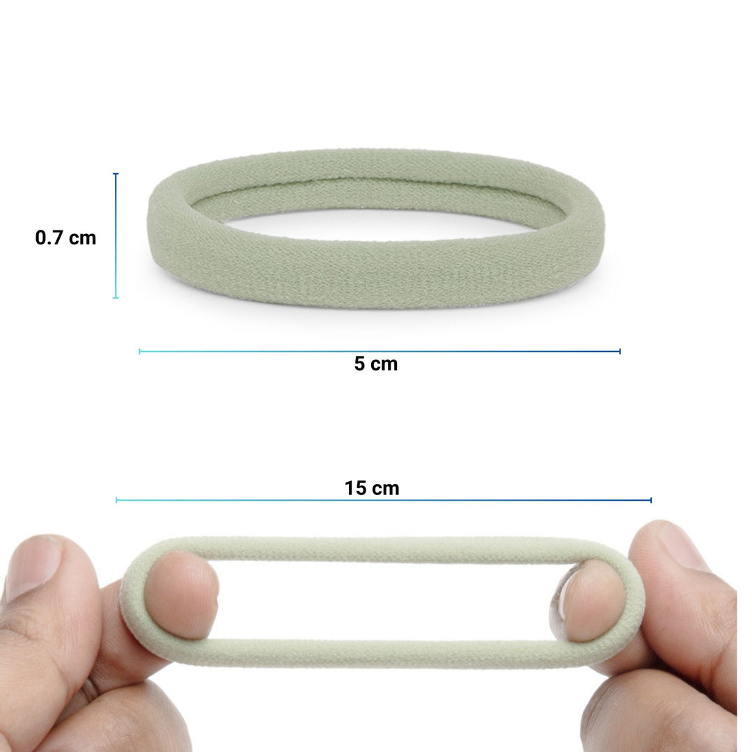 Radhu & Kabby Rubber Bands for Women & Girls | Strong Ponytail Holders for Thick & Thin Hair | Everyday Hair Accessories