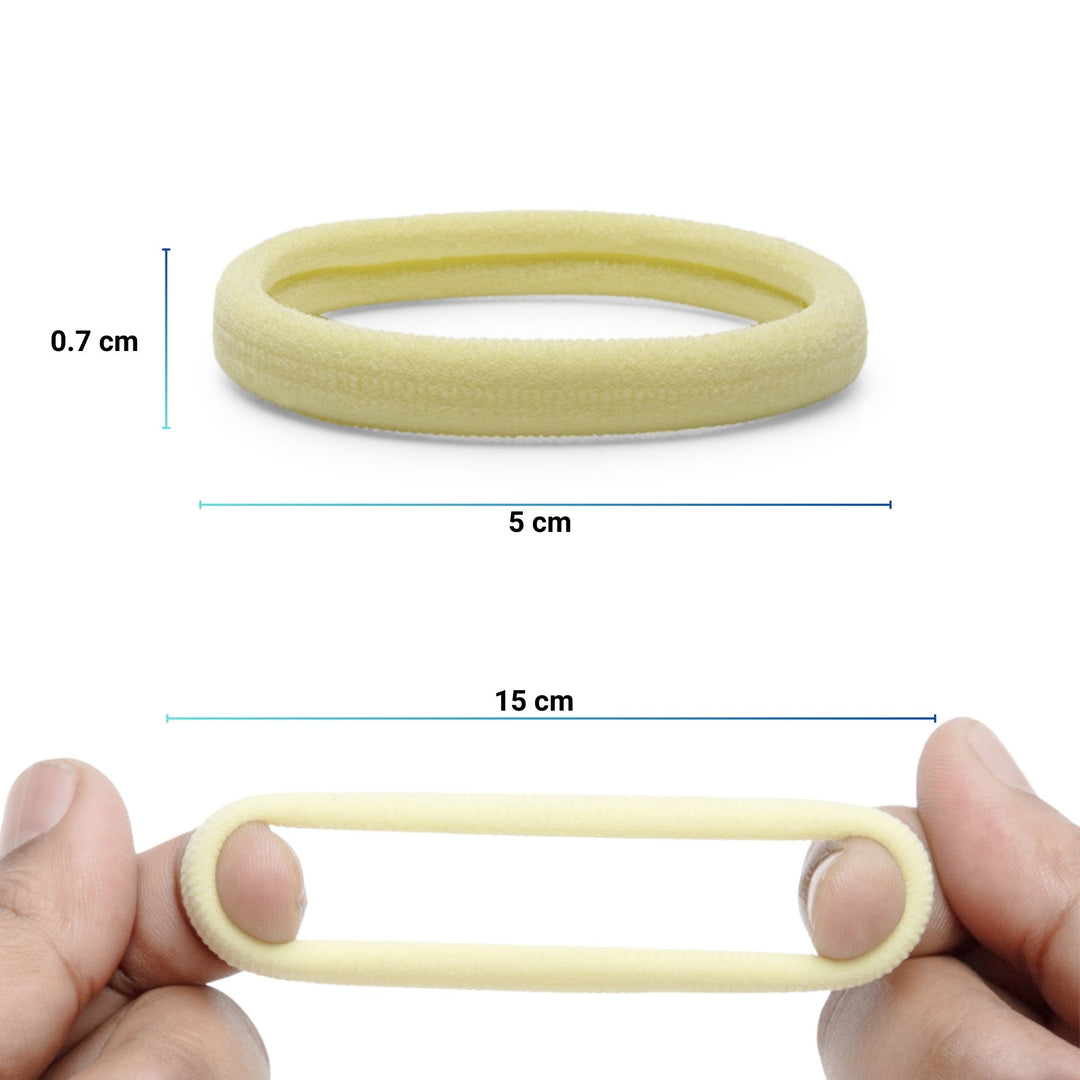 Radhu & Kabby Rubber Bands for Women & Girls | Strong Ponytail Holders for Thick & Thin Hair | Everyday Hair Accessories