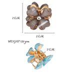 Load image into Gallery viewer, Radhu &amp; Kabby Mini Clutchers for Girls/Women | Set of 12-Piece Flower Mini Claw Clips | Hair Clips with Vibrant Pastel Floral Design
