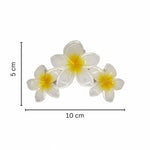 Load image into Gallery viewer, Radhu &amp; Kabby Premium Floral Hair Clutchers for Women | Glossy Flower Design in Pink, Yellow &amp; Purple | Lightweight Hair Accessories