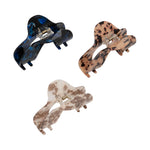 Load image into Gallery viewer, Radhu &amp; Kabby U-Shaped Hair Clutcher Clips | Set of 3 in Marble &amp; Tortoise Finish | Wide Grip Hair Accessories for Girls &amp; Women | Stylish Claws for Everyday Use