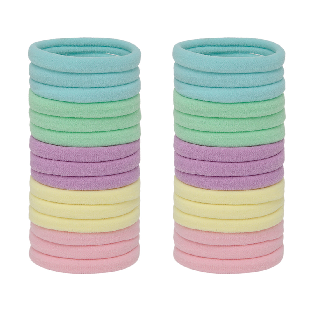 Radhu & Kabby Rubber Bands for Women & Girls | Strong Ponytail Holders for Thick & Thin Hair | Everyday Hair Accessories