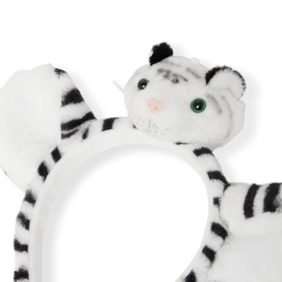 Tiger Hairband for Kids Animal - Themed Headband White Colour One Piece