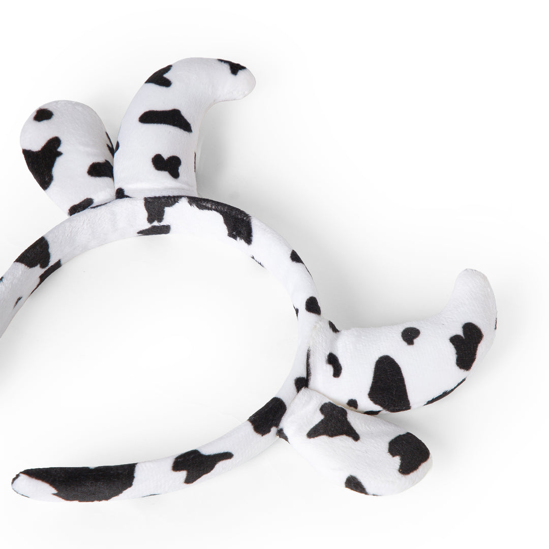 Radhu & Kabby Cow Theme Headband | Fluffy Horns & Ears | Ideal for Parties, Reels & Dress-Up Vibes