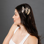 Load image into Gallery viewer, Rhinestone &amp; Pearl Hair Clips Perfect for Any Occasion Set of 5