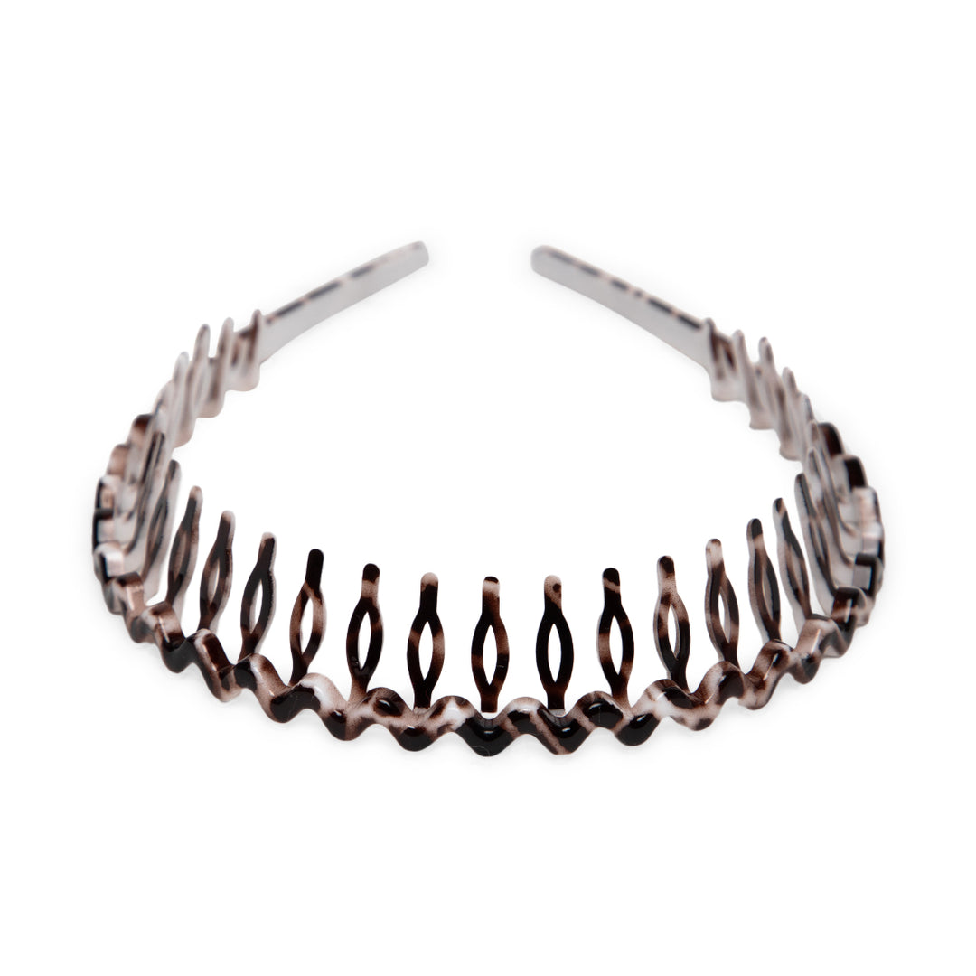 Radhu & Kabby Wavy Hairbands for Women | Stylish Tortoise Shell Design | Fancy Hair Accessories | Pack of 3