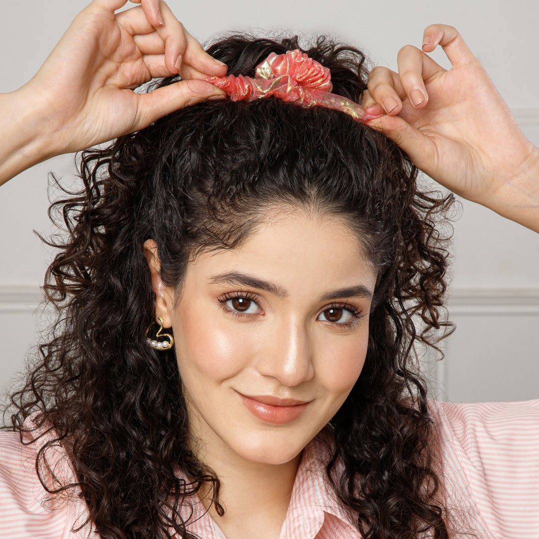 Radhu & Kabby Trendy Hair scrunchies for Girls/Women | Anti-Hair Breakage | Set of 6 Multicolor Hair Ties for All Occasions