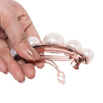 Load image into Gallery viewer, Radhu &amp; Kabby Off White Pearl Barrette | Classy White Finish | Strong Grip &amp; Anti-Slip Design