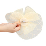 Load image into Gallery viewer, Radhu &amp; Kabby Stylish Fascinator Hat for Girls/Women | Mesh &amp; Pearl Detailing | For Special Events