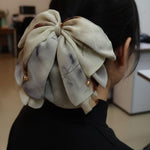 Load image into Gallery viewer, Radhu &amp; Kabby Elegant Fabric Hair Claw Clip with Soft Abstract Print for Girl &amp; Women