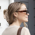 Load image into Gallery viewer, Radhu &amp; Kabby Matte Hair Claw Clip Set of 4 | Wide Tooth Strong Hold | Neutral Shades for Women