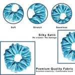 Load image into Gallery viewer, Satin Hair Scrunchies for Girls and Women Pack of 12
