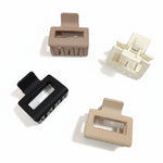 Load image into Gallery viewer, Radhu &amp; Kabby Pack of 4 Matte Hair Claw Clips | Strong Hold Jaw Clips for Women | Minimal Everyday Hair Accessories Set