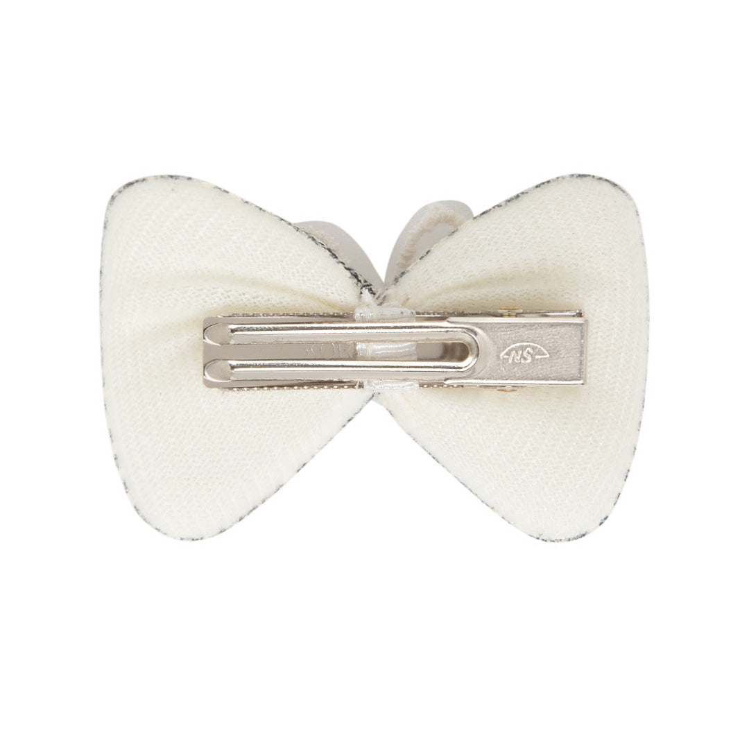 Radhu & Kabby Layered Bow Hair Clips for Girls & Women | Set of 3 Bows in Neutral Shades for Party & Daily Wear
