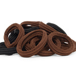 Load image into Gallery viewer, Radhu &amp; Kabby Premium Hair Ties | Set of 20 Black &amp; Brown | Gentle Grip, Long-Lasting &amp; Suitable for All Hair Types
