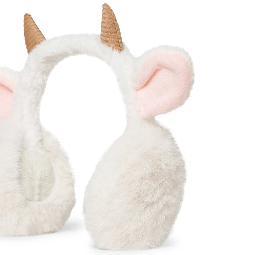Radhu & Kabby Cozy Horn Plush Earmuffs | Soft, Warm & Lightweight Winter Ear Warmer