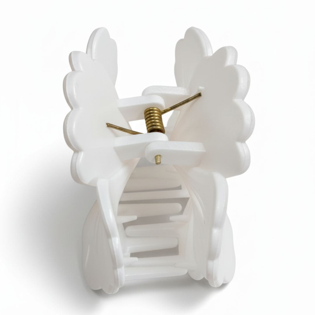 Radhu & Kabby Elegant Glossy Flower Hair Claw Clips | Strong Hold Clutcher Set of 6 for Girls/Women