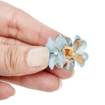 Load image into Gallery viewer, Radhu &amp; Kabby Mini Clutchers for Girls/Women | Set of 12-Piece Flower Mini Claw Clips | Hair Clips with Vibrant Pastel Floral Design