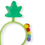 Load image into Gallery viewer, Kids Hairband Green Leaf &amp; Rainbow Caterpillar Plush Headband 1 Piece
