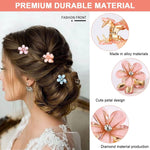 Load image into Gallery viewer, Radhu &amp; Kabby Mini Clutchers for Girls/Women | Set of 12-Piece Flower Mini Claw Clips | Hair Clips with Vibrant Pastel Floral Design