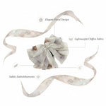 Load image into Gallery viewer, Radhu &amp; Kabby Elegant Fabric Hair Claw Clip with Soft Abstract Print for Girl &amp; Women
