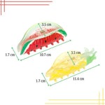 Load image into Gallery viewer, Fruit-Themed Claw Clips - Pineapple &amp; Watermelon Set of 2
