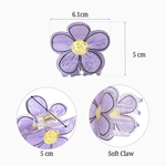 Load image into Gallery viewer, Floral Hair Clutchers | Looks Lovely on Thick, Curly Hair | Set of 3
