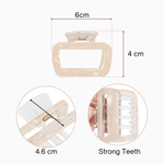 Load image into Gallery viewer, Radhu &amp; Kabby Claw Clips for Women/Girls | Minimalist Pastel Coloured Hair Clutchers | Set of 3 Ivory, Light Pink &amp; White