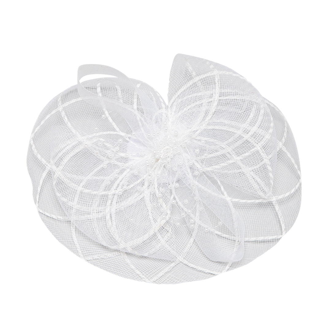 Radhu & Kabby Fascinator Hat for Girls/Women | Includes Alligator Clip & Headband | Hair Accessory for Weddings, Parties & Special Occasions
