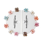 Load image into Gallery viewer, Radhu &amp; Kabby Mini Clutchers for Girls/Women | Set of 12-Piece Flower Mini Claw Clips | Hair Clips with Vibrant Pastel Floral Design