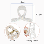 Load image into Gallery viewer, Pastel Hair Clutchers – Elegant &amp; Lightweight Clips for Women Set of 3
