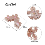 Load image into Gallery viewer, Flower Design Hair Claw Clips – Medium Size Pastel Clips Set of 3
