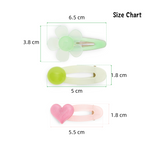 Load image into Gallery viewer, Girls&#39; Hair Clips in Pastel Pink &amp; Green Pack of 4
