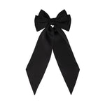 Load image into Gallery viewer, Satin Hair Bow Clips Black &amp; White Set of 2
