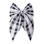 Load image into Gallery viewer, Hair Bows Set of 2 - Black and White
