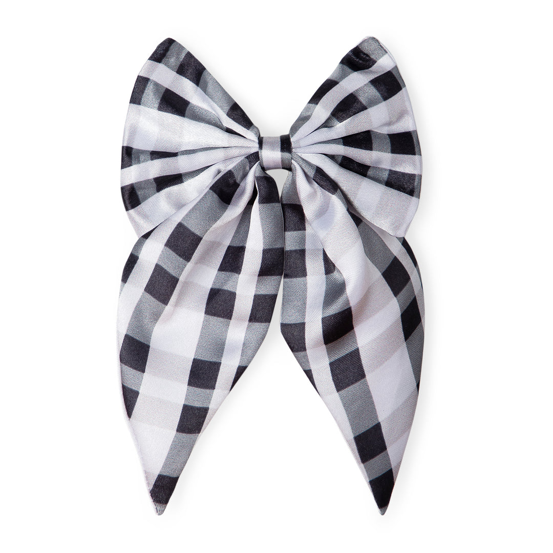 Hair Bows Set of 2 - Black and White