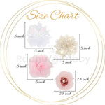 Load image into Gallery viewer, Flower Hair Clips Elegant Pastel Bows for Girls Pack of 4
