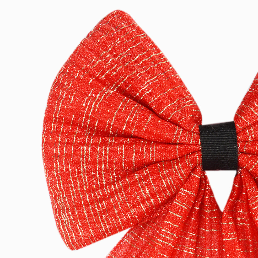 Non-Slip Hair Bow Clip for All Occasions Red Colour Pack of 1