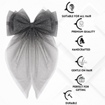 Load image into Gallery viewer, Hair Bow Pins for Girls White &amp; Black Set of 2
