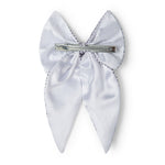 Load image into Gallery viewer, Trendy Satin Hair Bow for Women Black &amp; White Colour Set of 2
