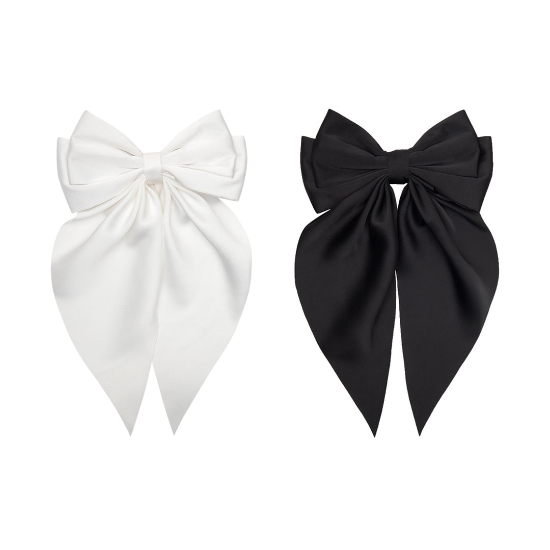 Classic Satin Hair Bow with Alligator Clip Pack of 2