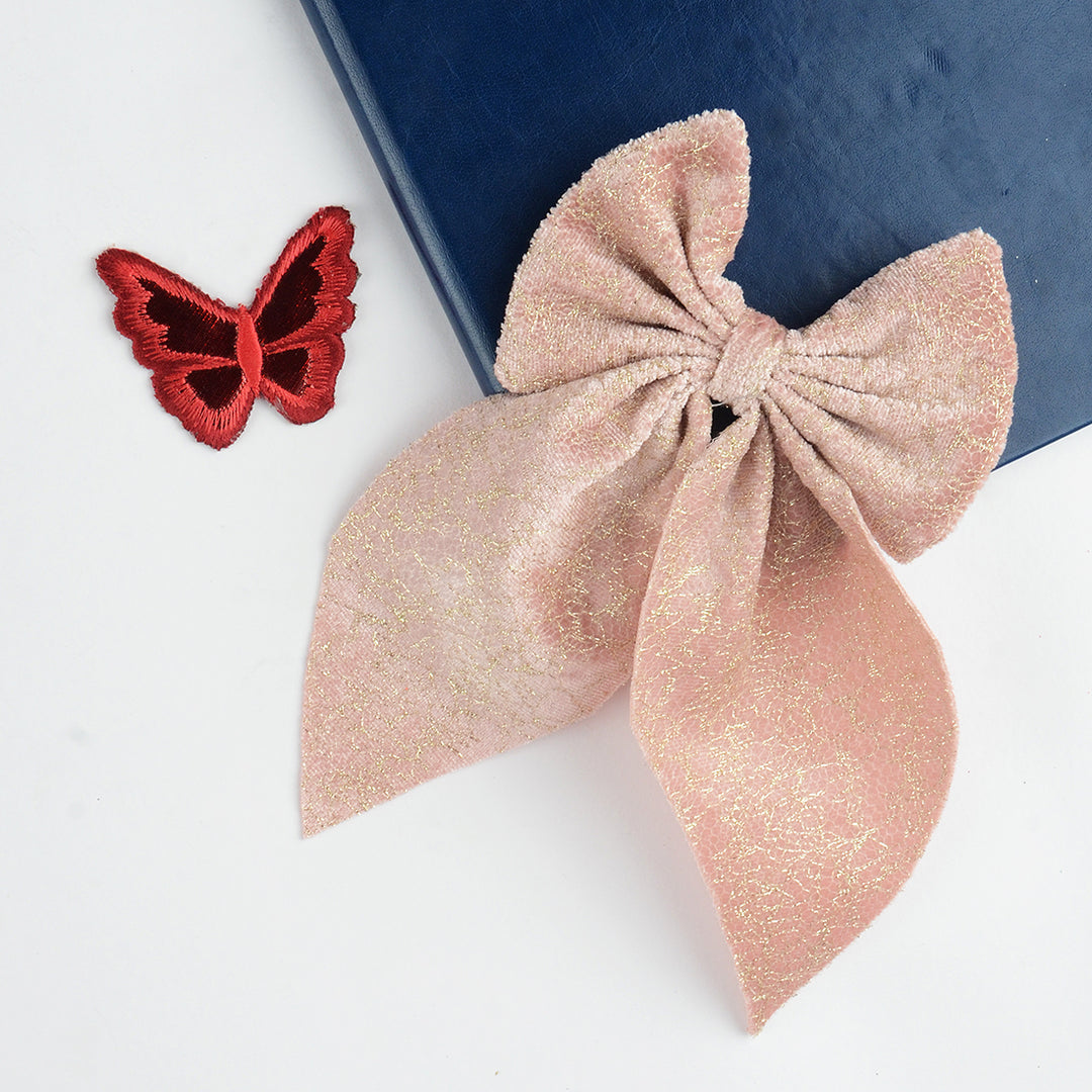 Hair Bow For Women/Girls Pack of 1 Light Pink