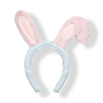 Load image into Gallery viewer, Rabbit Ears Headband Pink &amp; White with Pearls Pack of 1
