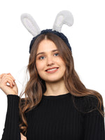 Load image into Gallery viewer, Cute Grey Bunny Ears Headband with Pearl Pack of 1
