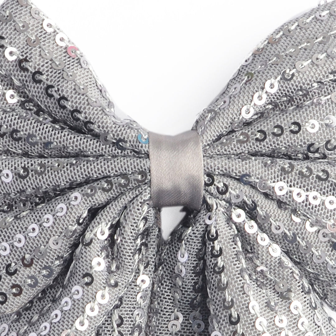 Trendy Hair Bow for Women/Girls Silver Colour 1 Pcs