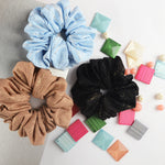 Load image into Gallery viewer, Fancy Hair Scrunchies for Women/Girls Pack of 3
