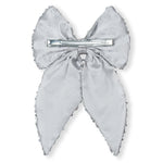 Load image into Gallery viewer, Trendy Hair Bow Clip for Women &amp; Girls Silver Colour Pack of 1
