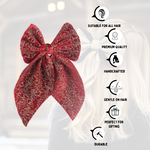 Load image into Gallery viewer, Hair Bow For Women/Girls Pack of 1 Maroon Colour
